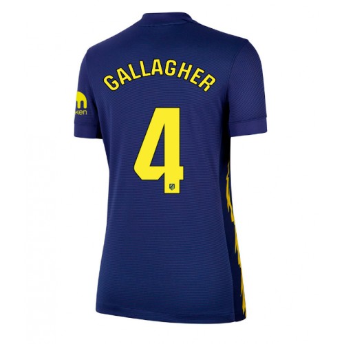 Stroje piłkarskie Atletico Madrid Conor Gallagher #4 Koszulka Wyjazdowej dla damskie 2025-26 Krótki Rękaw